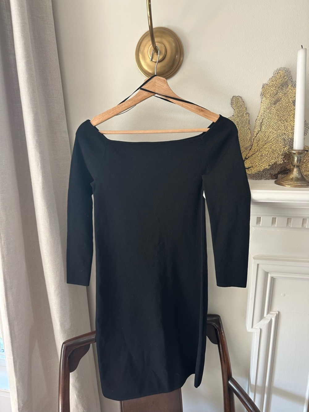 COS Black Off-Shoulder Mini Dress